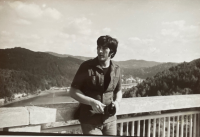 At the Orlice Dam, 1970s