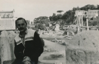 Brother of the witness Jaroslav Breník in Rome in 1970