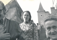 Witness  with Italian friends at Karlštejn, 7 August 1976