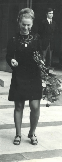 Graduation ceremony at Karolinum, 1969