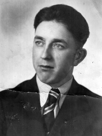 Marie Obrusníková's father Antonín Schwanczar, likely in the late 1930s