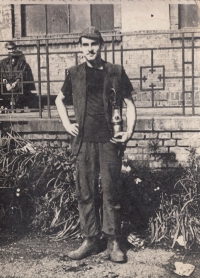 Brother František Lex as a miner in Ostrava in 1953