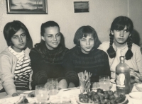 Zvjezdana Marković with her high school friends, 1967