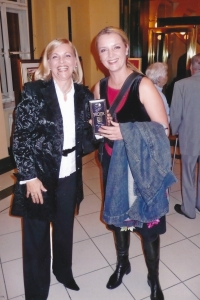 Zvjezdana Marković with actress Gabriela Filippi, Prague 2005