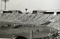 A packed stadium at the Olympic Games
