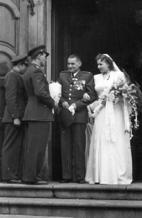 Wedding of parents, 1949
