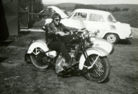 A member of the Hell's Angels in České Budejovice, 1971