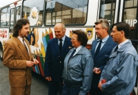 He started as an auxiliary worker in the Transport Company in České Budějovice and ended up being a director