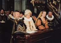 Five-leaved Rose Festival Český Krumlov - in the role of William of Rožmberk (left), 2008