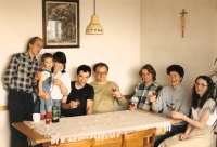 Terezie Zuzana Eisnerová with Dominican friends (1987)