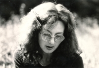 Terezie Zuzana Eisnerová tramping in 1980