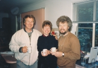 With siblings Tamara Volejniková and Stanislav Westcott, Australia, 1990s