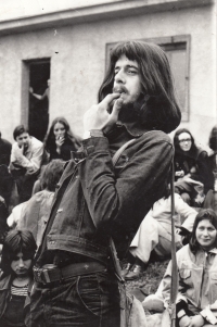 Petr Bukva - football on Svatý Kopeček near Olomouc, 1970s
