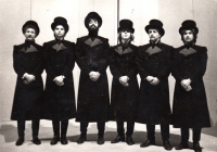 The 1970s at the Oldřich Stibor Theatre, Petr Bukva, third from the left, Olomouc