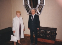 In the front of the Senate, Blanka Čílová and Vratislav Číla, ca. 2000