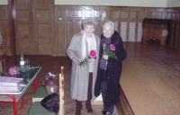 Blanka Čílová and Hana Truncová at the presentation of the Knight of Culture Award to Otakar Číl, 2018