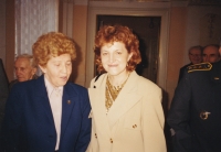 Annual meeting of the KPV Chrudim, Blanka Čílová and former Minister of Justice Vlasta Parkanová, 22 February 2000