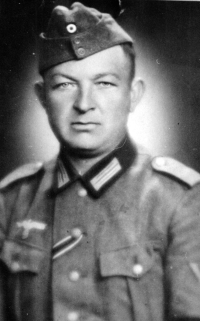 František Stoček, Anna Fabiánová's father, in Wehrmacht uniform