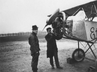 Dad Josef Sobeslav Bukovský with the EJA plane in the West Bohemian Aeroclub