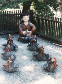 Žito Magician at Kozel Castle - one of the ceramic artefacts produced in the Ceramic Centre in Pilsen-Cernice