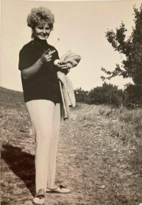Eva Vopěnková at the end of the 1970s