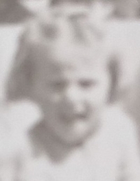 Jana Věchtová as a child