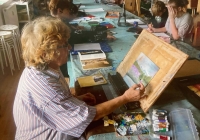 Eva Vopěnková painting in 2010