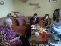 Filming the story for the Stories of Our Neighbours project, 2024