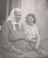 With Grandma, 1951