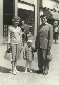 Petr Mamula with his parents, late 1950s