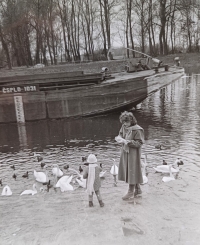 Aleš Svoboda's wife and their daughter
