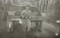 Military service in Komárno (truck driver)

