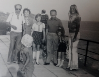 Bohuslava Slobodova on holiday in Crimea with her second husband in 1978 (second from left)