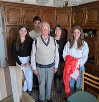 Jindřich Essl during recording for the project Stories of Our Neighbours, 2024
