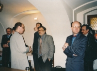 With colleagues from the Department for Refugees, Tomáš Haišman (middle) and Jaroslav Kopřiva (left)