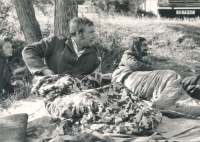Zdeněk Bartl (first from right), Vranov, 1975