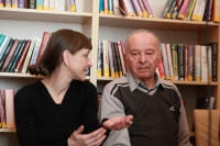 Zdeněk Smékal during filming for Memory of Nations, Ptení, March 2025