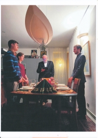 Jan Obrman with children, 2024