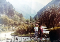 Bohuslava Slobodova (right) on holiday in Sochi in 1984