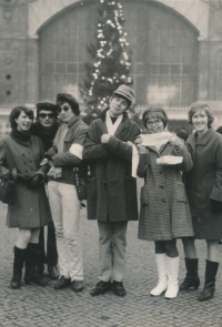 Witness first from right at the celebration of the 50th anniversary of the Czech Brethren Evangelical Church, December 1968
