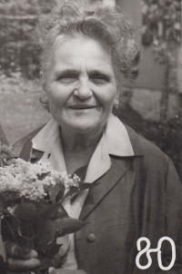 Mum Marie Toušková in 1979