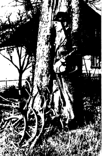 Grandfather Mareš by the gamekeeper's lodge