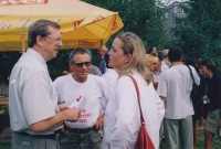 With the Mayor of Olomouc Tesařík at the Terry Fox Run in 2010