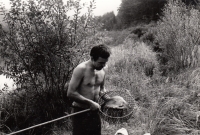 Zdeněk Kryštof on fishing