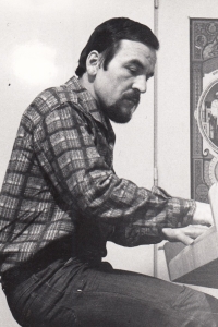 Zdeněk Kryštof playing the piano