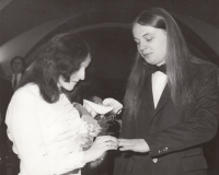 Wedding of Libor Malý and his wife Hana, 1983