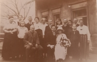 Wedding photograph of Věra Chudobová's parents (1920s)
