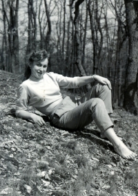 Věra Kopejsková in a photo from the 1960s