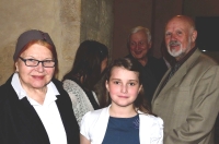 Lukáš Matoušek with granddaughter and actress Marie Tomášová, 2015