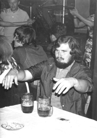 Jan Rydl at the JKP (United Workers Club) in Chrudim, 1973